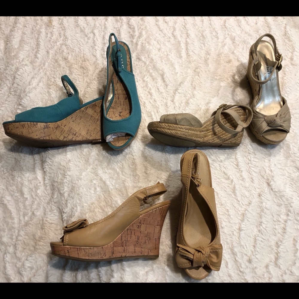 3 pairs of adorable wedges - Picture 2 of 5